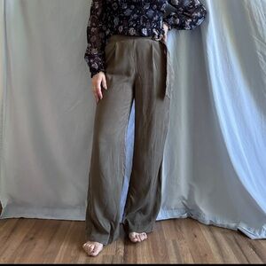 Gap High Rise Belted Wide-Leg Pants